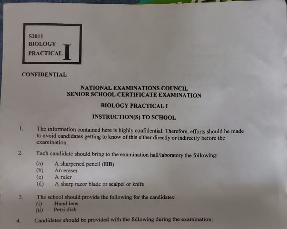 WAEC GCE Agric Alternative to Practical Syllabus 2025/2026